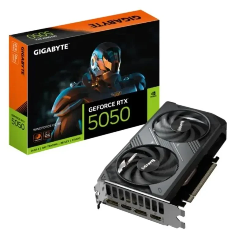 Gigabyte RTX5050 WindForce OC 8G NVIDIA® GeForce® RTX™ 5050 8GB GDDR6 Negro