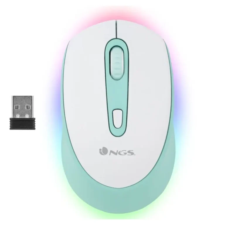 NGS Smog Mint-RB Ratón Bluetooth Óptico 2400 DPI Verde Menta