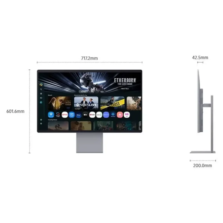 Samsung M9 M90SF Smart Monitor 32" 4K Ultra HD OLED HDR10+ Plata