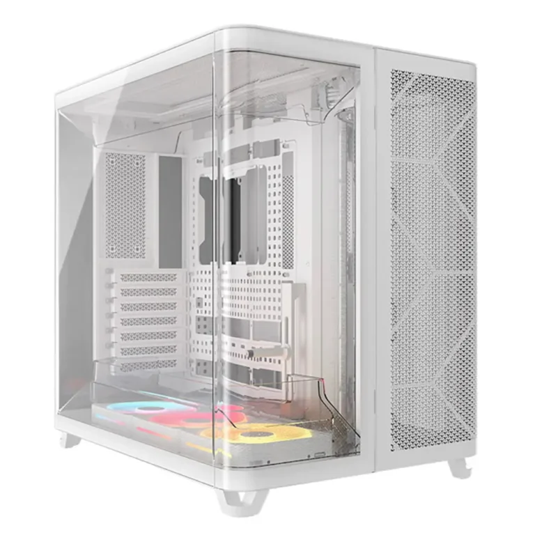 Corsair AIR 5400 LX-R RGB iCUE LINK, Semitorre Gaming, Triple Cámara, Vidrio Templado, USB-C