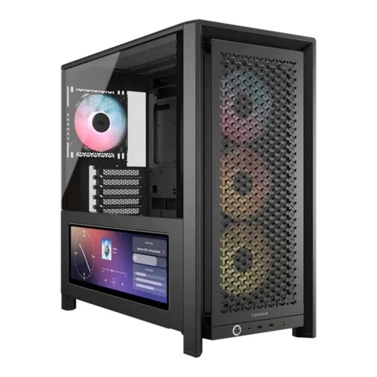 Corsair FRAME 4000D LCD RS ARGB Semitorre Gaming ATX Vidrio Templado, Sin Fuente