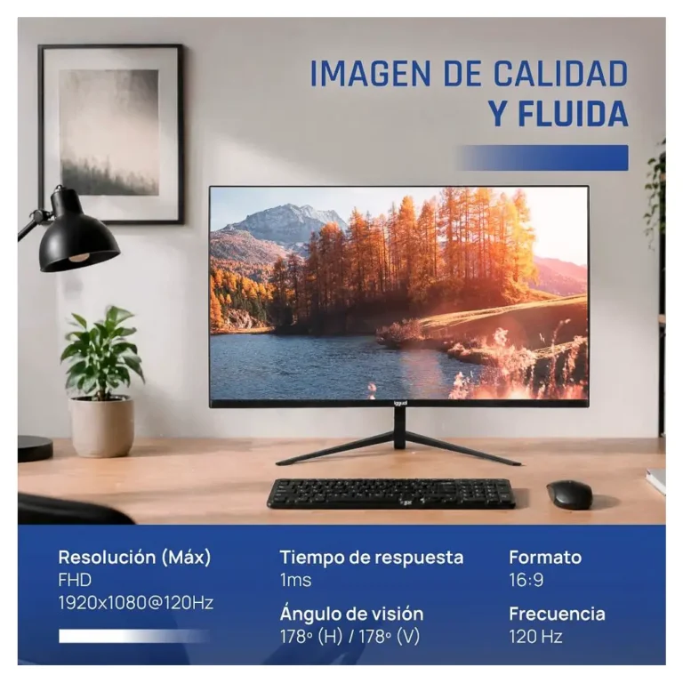 Iggual ML27SMM Monitor 27" IPS 1ms FHD 120Hz VGA HDMI Multimedia Negro