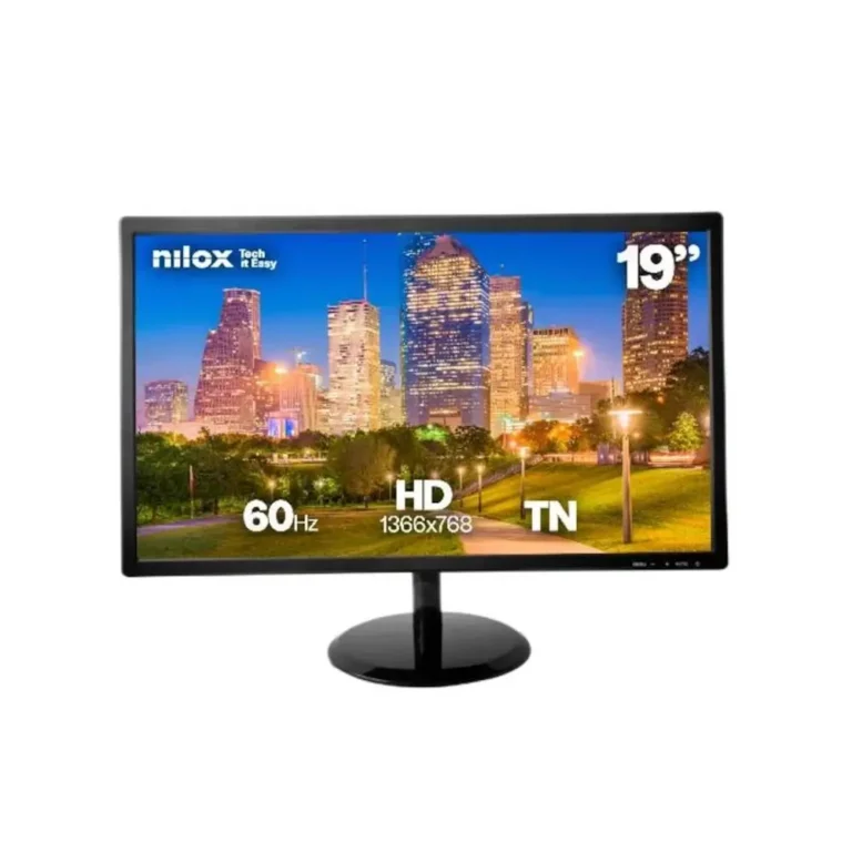 Nilox NXM19FHD22 Monitor 19" 1366x768 Pixeles HD LCD 60Hz VGA HDMI Negro