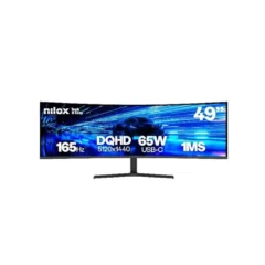 Nilox NXM49CRVDC2 Monitor Gaming 49" Dual QHD LCD VA Curvo 165Hz. Multimedia Negro