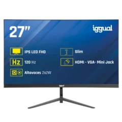 Iggual ML27SMM Monitor 27" IPS 1ms FHD 120Hz VGA HDMI Multimedia Negro