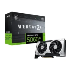 MSI Ventus RTX5060Ti 8G 2X OC PLUS NVIDIA® GeForce® RTX™ 5060Ti 8GB GDDR7 Plata