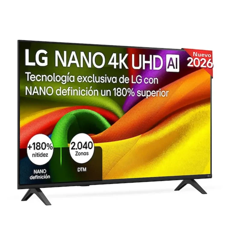 LG NanoCell 4K UHD AI NU85 2026 Smart TV WiFi Negro