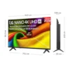 LG Nano Cell NU850B6LA Ultra HD 4K Smart TV WiFi Negro