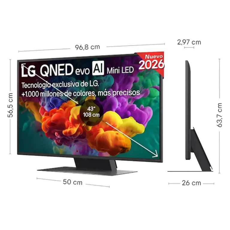 LG QNED Evo AI QNED87 Mini LED Ultra HD 4K Smart TV WiFi