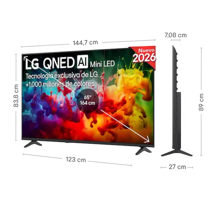 LG QNED AI MiniLED QNED70B6C 4K Ultra HD Smart TV Wifi Negro