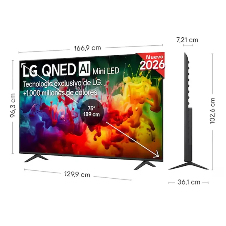 LG QNED AI MiniLED QNED70B6C 4K Ultra HD Smart TV Wifi Negro