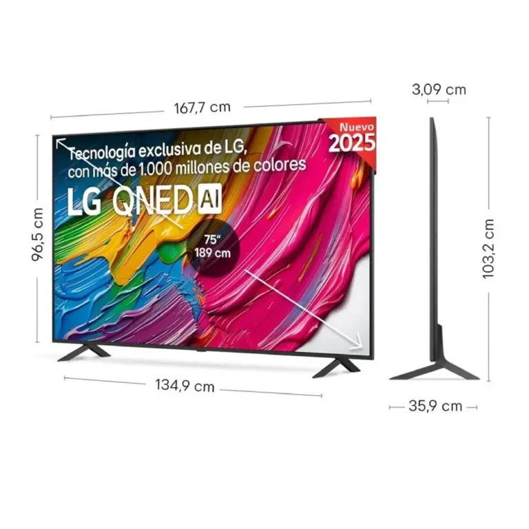 LG QNED AI QNED80 Ultra HD 4K Smart TV WiFi