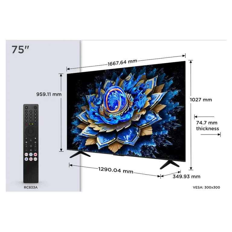 TCL T69C QLED-Mini 4K Ultra HD Smart TV Wifi Negro