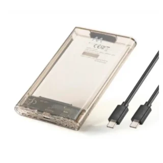 Ewent EW7068 Caja Externa USB3.2 Gen1 para Disco SATA 2.5" USB-C Transparente
