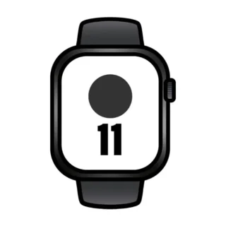 Apple Watch Series 11 GPS 46mm Negro Azabache Correa Deportiva Negra (S/M)