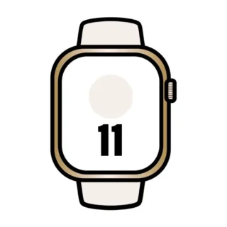 Apple Watch Series 11 GPS Cellular 46mm Titanio Dorado Correa Deportiva Rosa Rubor M/L