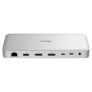 D-Link DUF-901/E Docking USB-C 4.0 3xUSB 3xUSB-C 2xDP 1xRJ45 1xUSB-C/PD Blanco
