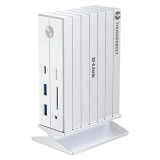 D-Link DUF-E01/E Docking Thunderbolt 4 5xUSB 2xUSB-C 2xThunderblot 1xDP 1xHDMI 4K 1xRJ45 1xJack 3.5 1xLector Tarjetas Blanco