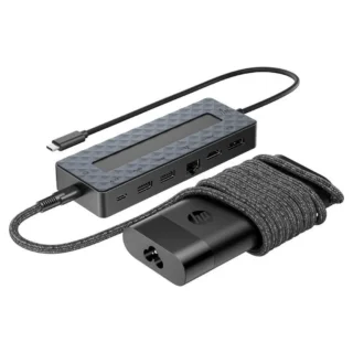 HP 9H0H9AA Pack Docking USB-C y Cargador Universal para Portátil