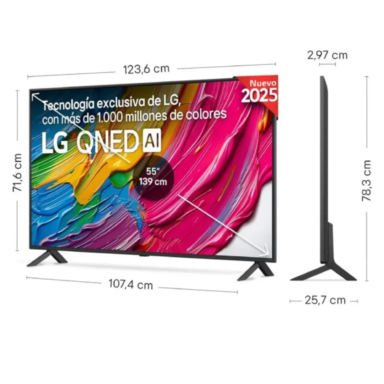 LG QNED AI QNED80 Ultra HD 4K Smart TV WiFi