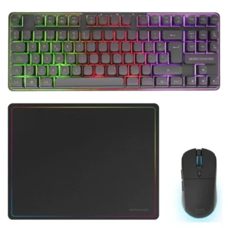 Mars Gaming MCPWTKL Pack Teclado Inalámbrico + Ratón Inalámbrico + Alfombrilla