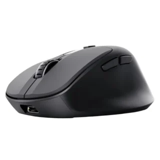 Trust Zevo 25991 Ratón Ergonómico Inalámbrico Batería recargable Hasta 4000 DPI Negro