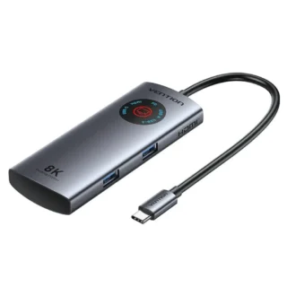 Vention TQXHB Docking USB-C 2xUSB 1xUSB-C 1xHDMI 1xUSB-C/PD Gris