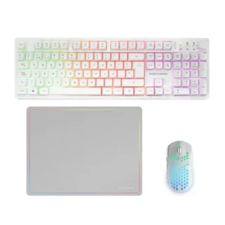 Mars Gaming MCPWXWES Combo Gaming 3IN1 RGB Blanco