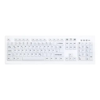 Cherry BA-C8100F-UVS-W/SP Teclado Lavable/desinf pad Numérico Blanco