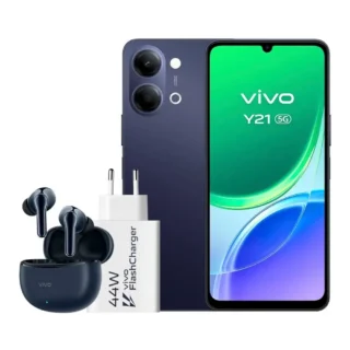 VIVO Y21 5G 4Gb(+4) 256Gb Black Cargador + Auric.