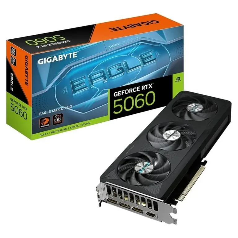 Gigabyte GeForce® RTX™ 5060 EAGLE MAX OC 8G GDDR7 PCIe 5.0 2550MHz DisplayPort HDMI NVIDIA® DLSS 4