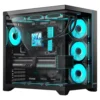 Hiditec H3 PRO Transparente Caja Semitorre Gaming ATX Cristal Templado Sin Fuente