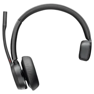 Poly Voyager 4310 Auricular Inalámbrico para Microsoft Teams + Adaptador BT700 con Micro BT Negro