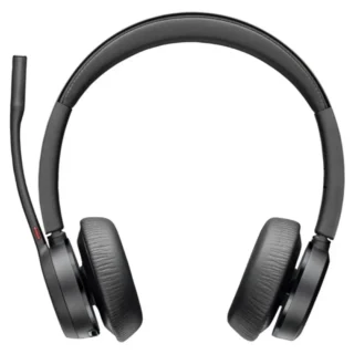 Poly Voyager 4320 UC Auricular Inalámb.+ Adaptador BT700 + Base de Carga con Micro BT Negros