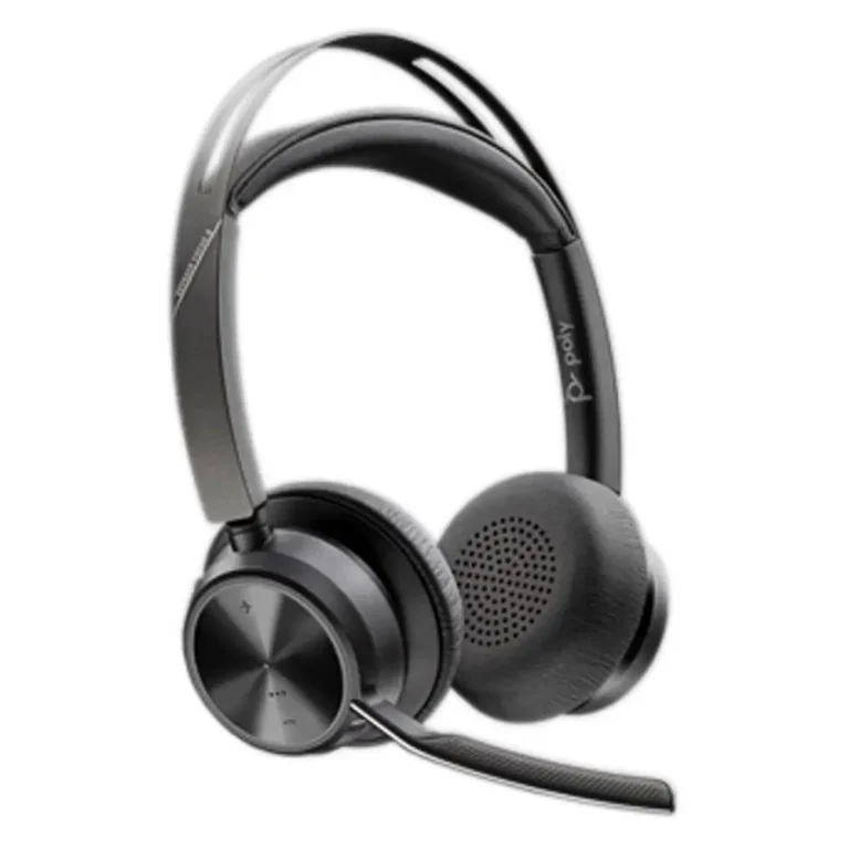 PolyVoyager Focus 2 USB-C-C Auricular Inalámb. + Adaptador USB-C/A con Micro BT Negros