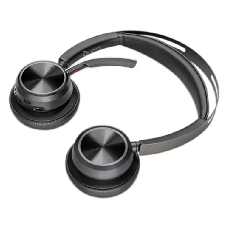 PolyVoyager Focus 2 USB-C-C Auricular Inalámb. + Adaptador USB-C/A con Micro BT Negros