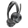 Poly Voyager Focus 2 Auricular Inalámb. + Adaptador USB-C-A + Base de Carga con Micro BT Negros