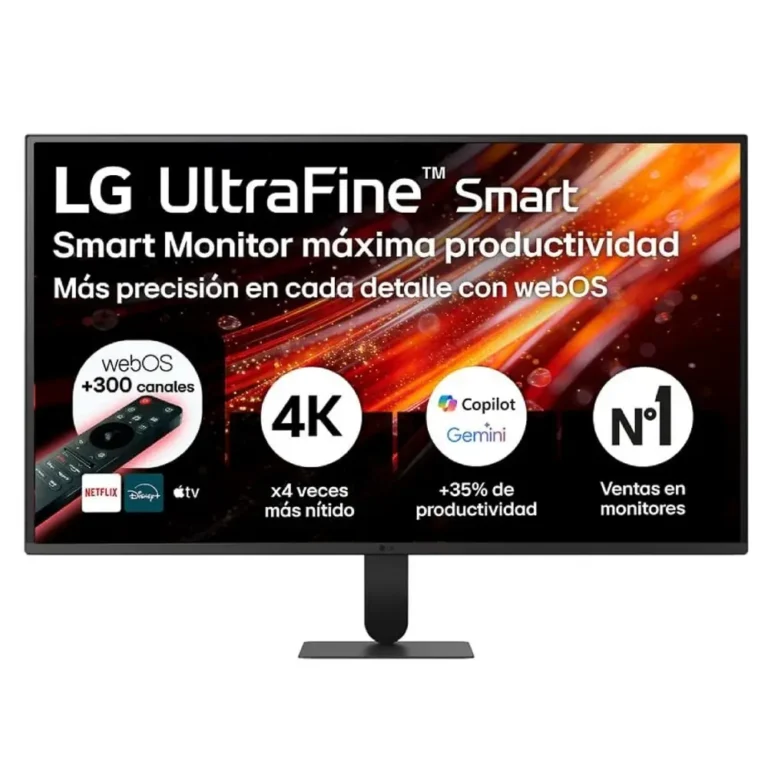 LG Ultrafine 32U701SB-B Smart Monitor 31.5" 4K webOS UHD VA MM Smart TV Negro