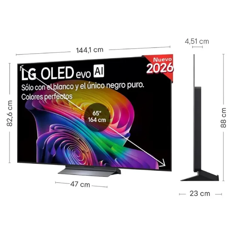 LG OLED Evo AI C66LB 65" Ultra HD 4K Smart TV Wifi Ethernet Bluetooth Negro
