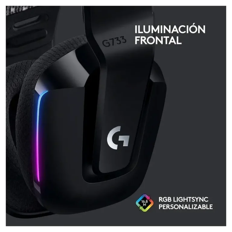 Logitech G G733 LIGHTSPEED con LIGHTSYNC RGB Auricular Gaming Inalámbrico con Micro