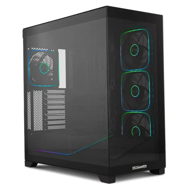 NOX Hummer BLADE Torre Gaming ATX ARGB Ultra Airflow Cristal Templado Led ARGB Sin Fuente