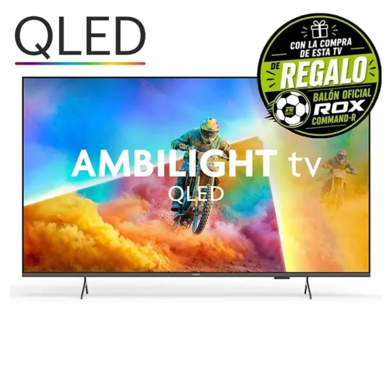 Philips PQS8501 Ambilight QLED 4K Ultra HD Smart TV Wifi Ethernet Bluetooth Negro