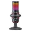 Woxter Mic Studio 70 RGB Micrófono de Condensador Profesional USB 2.0 Negro