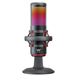 Woxter Mic Studio 70 RGB Micrófono de Condensador Profesional USB 2.0 Negro