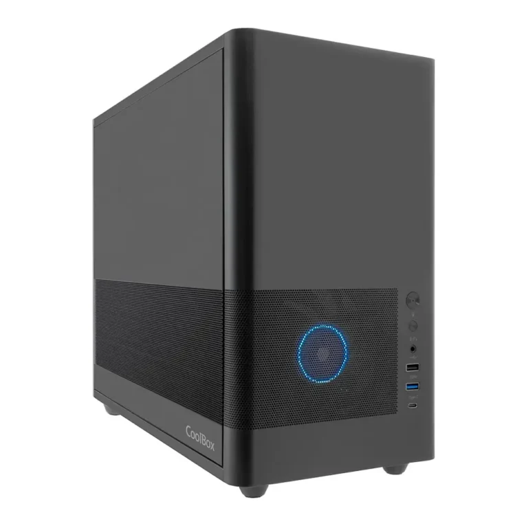 CoolBox MP2 Caja Minitorre mATX USB-C 3.2 G1 Negra Sin Fuente
