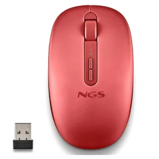 NGS FOGDUAL RED Ratón Inalámbrico 2.4GHZ Dual BT