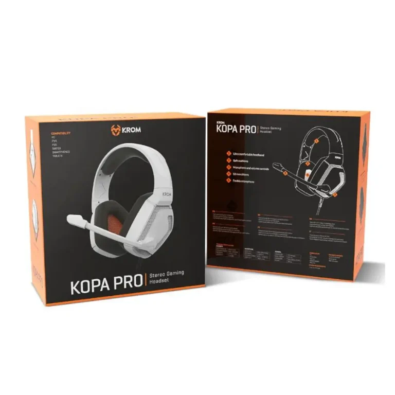 Krom Kopa Pro Auriculares Gaming con Micro PS4 PS5 Switch Jack 3.5
