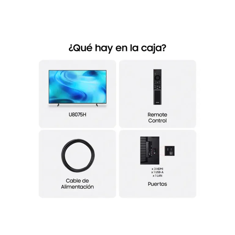 Samsung TU55U8075HUXXC Smart TV 55" 4K Ultra HD Wifi Negro