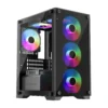 Keep Out XC-201 GLASS Caja Minitorre Gaming ARGB Usb 3.0 Black Sin Fuente