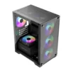 Keep Out XC-201 GLASS Caja Minitorre Gaming ARGB Usb 3.0 Black Sin Fuente